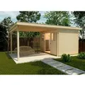 Produktbild: Weka Holz-Gartenhaus Flachdach Unbehandelt 500 cm x -- cm