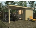 Produktbild: Gartenhaus weka Lounge-Haus 1 300 cm Lounge mit Fußboden 529 x 336 cm natur