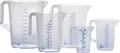 Produktbild: Messkanne 1000 ml PP transp.D117xH165mm Griff geschl.HÜNERSDORFF