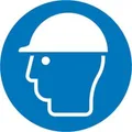 Produktbild: BRW Gebotsschild Schutzhelm benutzen - Ø 20 cm (538030.0400)