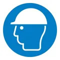 Produktbild: SafetyMarking Gebotsschild Folie D200 mm Kopfschutz benutzen