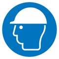 Produktbild: SafetyMarking Gebotsschild Folie 200 mm Kopfschutz - 21.A7160