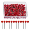 Produktbild: 200 Stück Pins,Rot Pinnnadeln,Nadellänge 15 mm, Kopfdurchmesser 4 mm Stecknad...