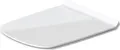 Produktbild: Duravit WC-Sitz DuraStyle, Toilettendeckel mit Absenkautomatik, Klodeckel aus Urea-Duroplast, mit Edelstahl Scharnieren, Verlängerte Ausführung (48,9 cm), Weiß