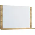 Produktbild: Mid.you Wandspiegel VCM Lendas, Eiche, Honig, Holzwerkstoff, rechteckig, 80x65x16.6 cm, Ablage, Spiegel, Wandspiegel