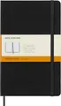Produktbild: Moleskine Klassisches Notizbuch, Liniertes Notizbuch, Hardcover und Elastischer Verschluss, Großes Format 13 x 21 cm, Farbe Schwarz, 240 Seiten