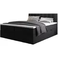 Produktbild: Trada Boxspringbett, Schwarz, Textil, H3, Rechteckig, 160x200 cm, Schlafzimmer, Betten, Boxspringbetten