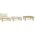 Produktbild: vidaXL 3-tlg. Garten-Lounge-Set mit Kissen Bambus
