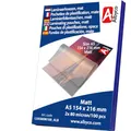 Produktbild: Albyco MATTE Laminierfolien, Laminiertaschen - Format A5, 154x216 mm - Dicke 2x80 (160) Mikron - MATT - 100 Stück - Transparent