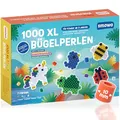 Produktbild: Smowo® Große 10mm Bügelperlen 1000 Stück für Kinder ab 3 Jahren - 7 Bunte Farben XL Steckperlen - Kreatives Perlenset