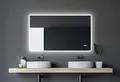 Produktbild: Talos Sun LED Badspiegel 120x70 cm mit Beleuchtung – Wandspiegel mit LED-Lichtumrahmung – Beleuchteter Badezimmer Spiegel mit neutralweißem Licht – Spiegel mit Digitaluhr für Bad