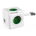 Produktbild: Power Cube 1402GN/DEEUPC Erweiterte Mehrfachsteckleiste mit USB grün