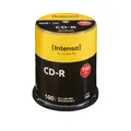 Produktbild: Intenso CD-R 700 MB 52x CD-R 100 Stück — transparent