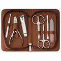 Produktbild: ® Nagel Set 7-tlg. mit Etui Edelstahl Maniküre/Pediküre Set - Nagelschere Nag...