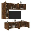 Produktbild: 5-tlg. Wohnwand Räuchereiche Holzwerkstoff