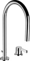 Produktbild: LAUFEN Kartell 2-Loch Waschtischmischer, Schwenkauslauf, mit Ablaufventil, Ausladung 166 mm, chrom, H3113320042211