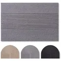 Produktbild: Blumtal Fußmatte rutschfeste Schmutzfangmatte aus langlebigem Polyester, Fußmatte innen/Schmutzfangmatte außen grau 90 cm x 60 cm