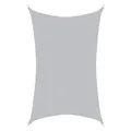 Produktbild: anndora Sonnensegel 3x6 HDPE hellgrau rechteckig