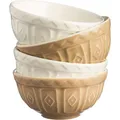Produktbild: Mason Cash Earthenware Food Preparation Bowls, Ceramic, Cane, 20.5 x 20.5 x 5 cm (10 cm, 0.18 l, 4x) (23207705)