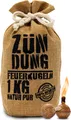 Produktbild: ZÜNDUNG Grill- und Kaminanzünder 1kg nachhaltige Feuerkugeln aus Holz und Wachs - 100% Grillanzünder mit Docht zum anbrennen