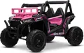 Produktbild: Beneo Motors Elektroauto für kinder 24V UTV, Rosa, kinder elektroauto 2 sitzer mit 2,4 GHz Ferbedienung, 2 x 200 W Motor, Lithium-Akku, Eva-Räder, gepolsterter Sitz, USB, SD-Karte, elektrofahrzeug kinder ab 3-8 jahre
