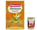 Produktbild: 3x Plasmon pasta i Dinosauri Grano Duro e Spinaci 250 g + Italian Gourmet polpa 400g