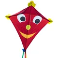 Produktbild: CIM Großer Kinder-Drachen - SUPER Drachen Happy Eddy XL - Einleiner Flugdrachen für Kinder ab 6 Jahren - 102x108cm - inklusiv Drachenschnur und Streifenschwänze