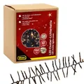 Produktbild: Idena 31898 - LED Cluster Lichterkette mit 1152 LEDs in Warmweiß, ca. 28 m lang, für Außen & Innen, mit 8 Stunden Timer Funktion und Transformator, als Party Deko, Weihnachtsdeko, zur Hochzeit