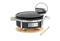 Produktbild: BBQ-Toro Tischgrill Keramik Tischgrill Rund, Ø 29,5 cm, Japanischer Grill mit Holzunterlag, Optimale Hitzespeicherung durch dickwandige Keramikhülle