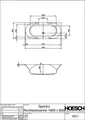 Produktbild: Hoesch Spectra Rechteckbadewanne 1800 x 800 mm weiß - 3651.010