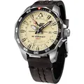 Produktbild: Vostok Europe NH34-225A713-LBBRN Herrenuhr Automatik GMT Rocket N1 Leder Braun - Creme