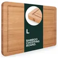 Produktbild: Blumtal Schneidebrett, Braun, Holz, Echtholz,Bambus, Rechteckig, 38x25 cm, Lfgb, geschmacksneutral, Küchenzubehör, Schneidebretter