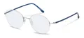 Produktbild: Rodenstock R7145 B000 silver,  blue 53/19/145 Unisex Brillen