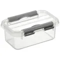 Produktbild: sunware® sunware Q-Line Aufbewahrungsbox 0,5l - transparent/Metall H6162102