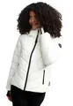 Produktbild: MARIKOO Winterjacke Damen (XS-3XL) - Wasserabweisend, Warm, Kapuze abnehmbar, Winddicht - Steppjacke, Frauen - Stehkragen, 4 Taschen, verlängerter Zipper - Offwhite L