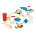 Produktbild: Goki Puppenhaus Zubehör Küche,12-tlg Küche Bügelbrett Holz Puppenstube Möbel