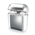Produktbild: subtel Chrome Design Hülle kompatibel mit AirPods, kompatibel mit AirPods 2 Schutzhülle - Look: Silber Glänzend, Ladeschale Case chromfarben - Airpod Tasche Ladecase Cover Etui Airpodscase