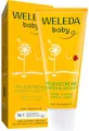Produktbild: WELEDA Bio Baby Calendula Pflegecreme Körper & Gesicht 75ml - Naturkosmetik Gesichtscreme / Hautcreme mit Sesamöl & Lanolin zur Pflege trockener Haut. Babypflege Feuchtigkeitscreme für Babys & Kinder