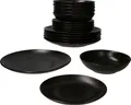 Produktbild: 18tlg Tellerset Panther schwarz 6 Personen