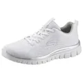 Produktbild: Skechers Graceful - Get Connected Sneaker Freizeitschuh, Halbschuh, Schnürschuh für die Maschinenwäsche geeignet weiß 41 EU