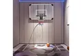 Produktbild: SPORTNOW Basketballständer mit Korb, Basketballnetz, Basketballboard, Wandmontage (Basketballkorb, 1-St., Basketballbrett mit Korb), für Outdoor, Stahl, 113 x 61 x 73 cm, Weiß