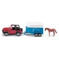 Produktbild: siku Jeep Wrangler mit Pferdeanhänger Böckmann 1651 Spielzeugauto
