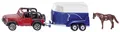 Produktbild: SIKU 1651 Jeep mit Pferdeanhänger, Nr. 1651, 1:55