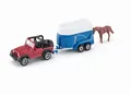 Produktbild: siku 1651, Jeep with Horse Trailer, Metal/Plastic, Multicolour, Incl. 1 toy hors