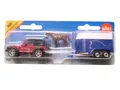 Produktbild: Pkw Jeep Wrangler mit Pferdeanhänger Pferd Horse Box, Siku 1651 ca. 1:55 OVP