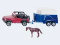 Produktbild: Siku 1651 Jeep mit Pferdeanhänger NEU OVP+