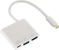 Produktbild: Hama 3-in-1 USB-C Multiport Adapter für USB 3.1, HDMI™ und USB-C (Daten+Strom)