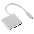 Produktbild: Hama USB-C 3.1 USB-Hub HDMI USB-Adapter 4K Monitor TV PC auch für Thunderbolt 3