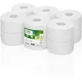 Produktbild: Satino by Wepa Comfort Toilettenpapier Mini Jumbo hochweiß JT1 2-lagig, 180 Meter 1 Pack = 12 Rollen