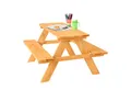 Produktbild: FableKids Kindersitzgruppe Picknicktisch Gartenmöbel für Kinder 2-7 Jahre 89 × 79 × 50 cm, (ARNE),  Belastbar bis 100 kg  Wetterfest & stabil für draußen